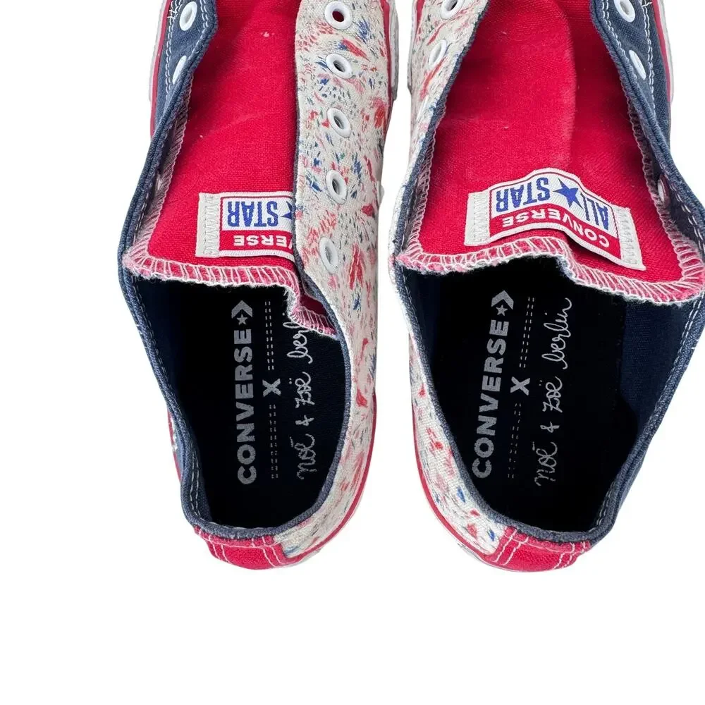 Converse x Noe & Zoe Berlin Floral MPH Sneakers Blue/ Multicolor Womens‎ Size 4